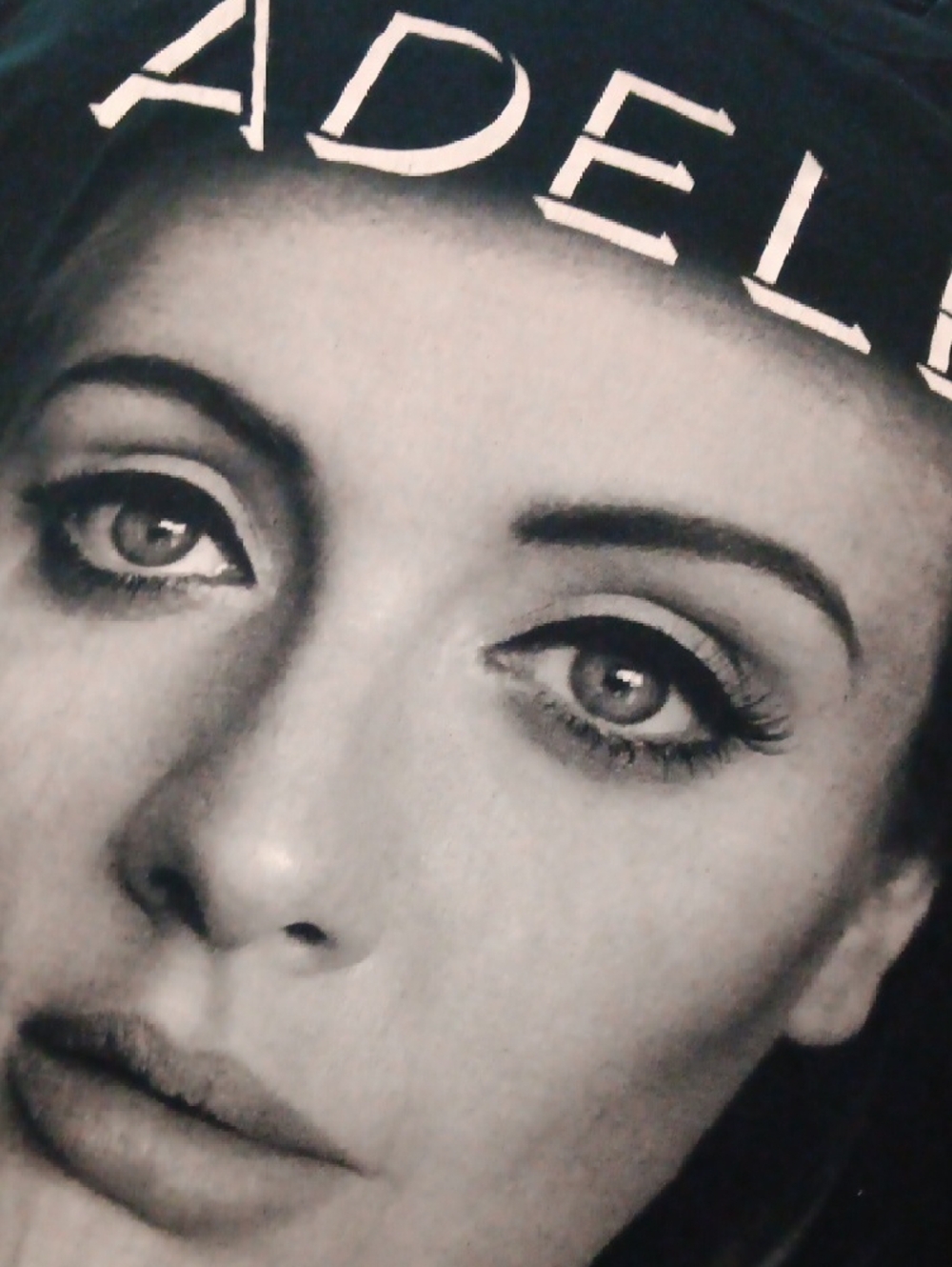 Adele Black Graphic Short Sleeve Tee - Women's